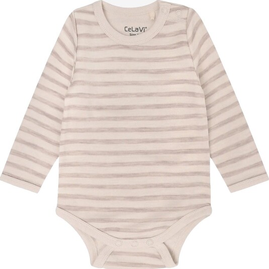 CeLaVi Body Ls Yd Stripe MOCHA MERINGUE 50