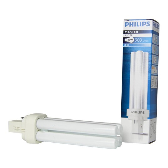 Philips MASTER PL-C 13W - 830 varm hvit | 2 Pin
