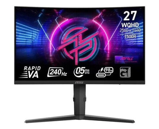 MSI MPG 275CQRXF 27" Buet Gaming Skjerm 240Hz HDR MSI MPG 275CQRXF 27" Buet Gaming Skjerm 240Hz HDR