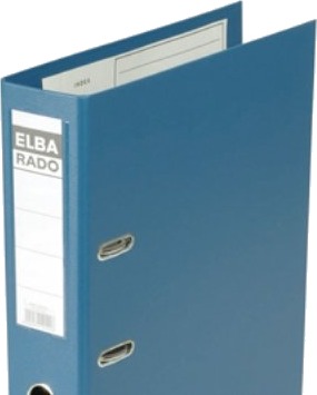 Elba Perm I Plast Ryggbredde 80 Mm Blå Din A4 Innside/Utsides Pvc Omslag Med Utskiftbar 10497 Bl