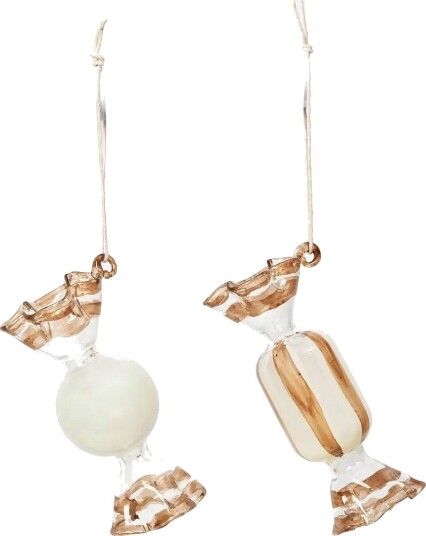 Broste Copenhagen Candy Ornaments CREAM Ø 3.7 cm