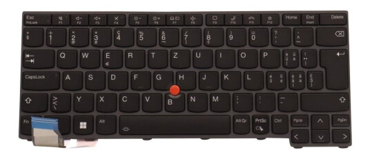 Lite-On - Erstatningstastatur For Bærbar Pc - Med Trackpoint - Bakbelysning - Sveitsisk - Svart - For Thinkpad L13 Gen 3  L13 Yoga Gen 3  X13 Gen 3