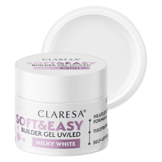 Claresa Soft & Easy Builder Gel Milky White 12g