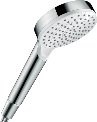 Hansgrohe Crometta 1jet hånddusj Med 1 stråletype, Hvit/Krom Hansgrohe Crometta 1jet hånddusj Med 1 stråletype, Hvit/Krom