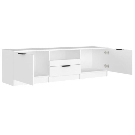 vidaXL TV-benk hvit 140x35x40 cm konstruert tre