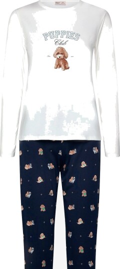 Etam Ruby   3 Pieces Pyjama   BLUE   M