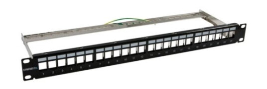 Keystone Modulholder 19 Patchpanel For 24Xtp-Modul 1Het152mm Black Synergy 21