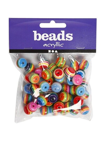 Creativ Company Beads Rainbow Multi Mix Creativ Company Beads Rainbow Multi Mix