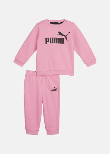 Puma Minicats Ess Crew Jogger Fl Fast Pink 68 Joggesett Puma Minicats Ess Crew Jogger Fl Fast Pink 68 Joggesett
