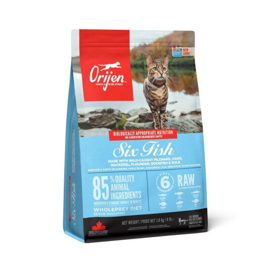 Cat Six Fish Grain Free Tørrfôr Til Katter 1.8 kg Cat Six Fish Grain Free Tørrfôr Til Katter 1.8 kg