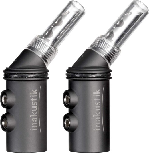 Bananplugg rhodium BFA-103 vinkel - Reference - in-akustik Bananplugg rhodium BFA-103 vinkel - Reference - in-akustik