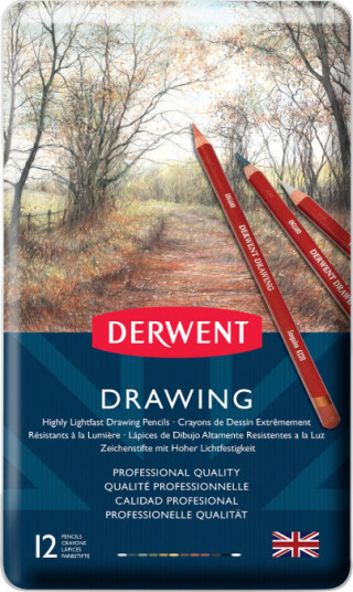Derwent Drawing Fargeblyanter 12-sett Derwent Drawing Fargeblyanter 12-sett