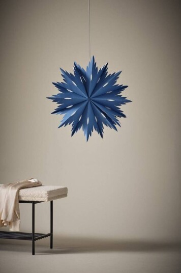 Jotex ELLIORA julestjerne, diameter 58 cm Blå 1690327-02-0 1690327-01-0