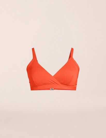 Casall Overlap Bikini Top - Orange - 34 Casall Overlap Bikini Top - Orange - 34