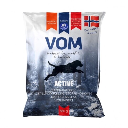 Vom Og Hundemat Vom Active Laks Kjøttboller 560Gr (560 G) Vom Og Hundemat Vom Active Laks Kjøttboller 560Gr (560 G)