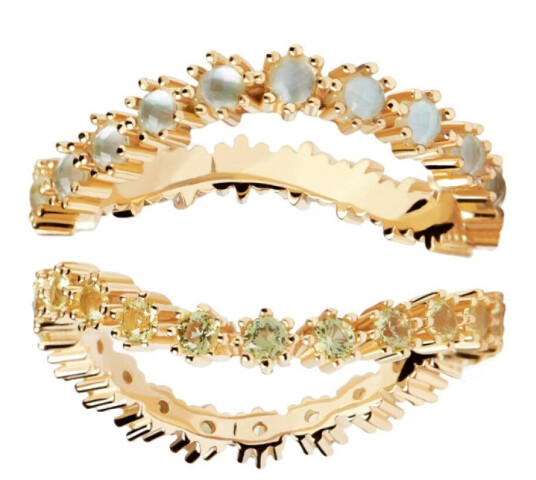 PDPAOLA Karae Ring 18 kt. Gullbelagt sølv AN01-640-52 - Dame - 925 sterling silver