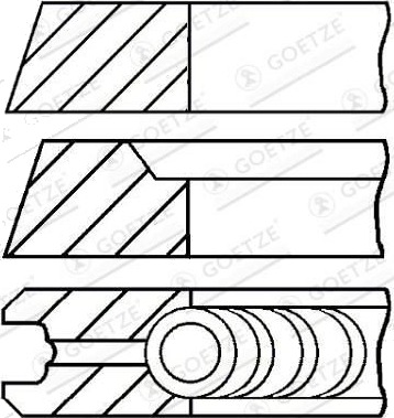 Stempelringsett GOETZE ENGINE 08-501800-00
