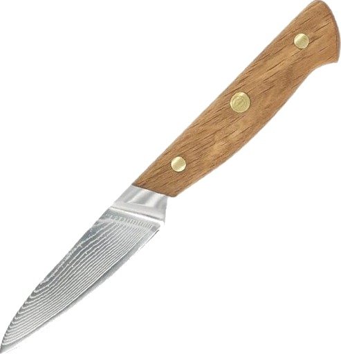 Pillivuyt Gourmet - Douron urtekniv 21 cm damaskusstål/eik