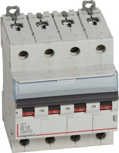 Legrand DX3 MCB automatsikring B16 4P 4M 6/10kA