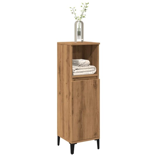 Baderomsskap artisan eik 30x30x100 cm konstruert tre Baderomsskap artisan eik 30x30x100 cm konstruert tre