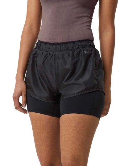 Björn Borg Women's Borg Running Shorts 2 In 1 Black Beauty S, Black Beauty Björn Borg Women's Borg Running Shorts 2 In 1 Black Beauty S, Black Beauty