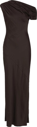 Twist & Tango Vanessa Satin Dress - MOCHA BROWN - 34