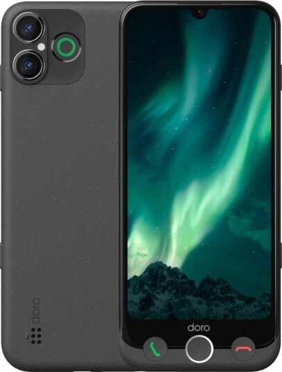 Doro Aurora A31 6GB RAM 128GB Mobiltelefon Grafitt med Lang Batterilevetid Doro Aurora A31 6GB RAM 128GB Mobiltelefon Grafitt med Lang Batterilevetid