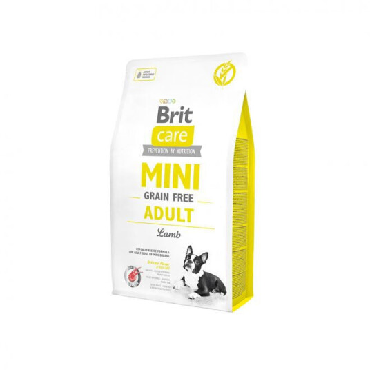 Brit Care Mini Grain Free Hundemat med Lam 2 kg - Glutenfri For Voksen Hunder