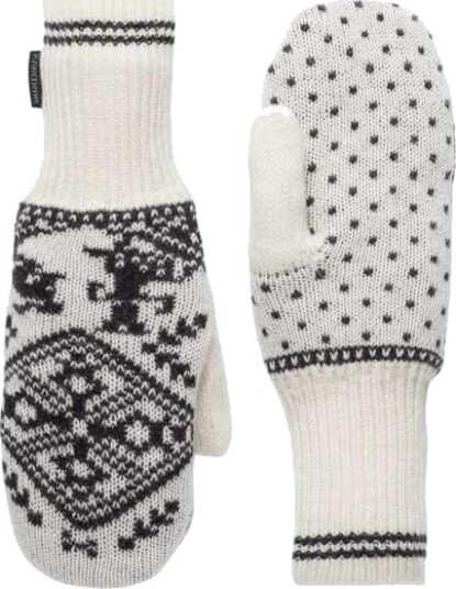 Kari Traa Saga Knit Mittens Off White 7