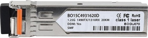 Blueoptics Sfp-1G-Bx10-D-Bo Fiber Optisk 1000 Mbit/S Sfp Lc 10000 M 1490 Nm