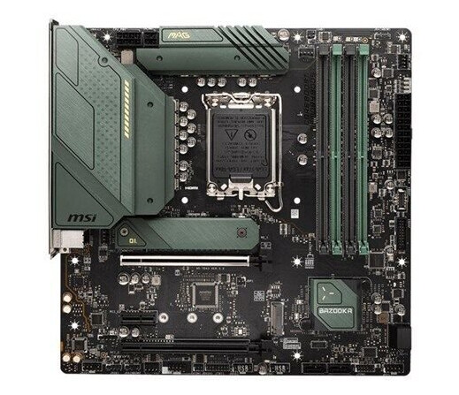 MSI MAG B660M BAZOOKA DDR4 - micro ATX - LGA1700 Socket - B660 - Intel B660 - Intel LGA1700 socket - DDR4 RAM - Micro-ATX