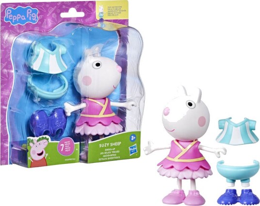 Peppa Gris Figur Dress Up 7 Deler 15 Cm Suzy Sau
