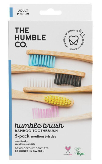 The Humble Co. The Humble Co Flat Curved Adult Medium 5pcs