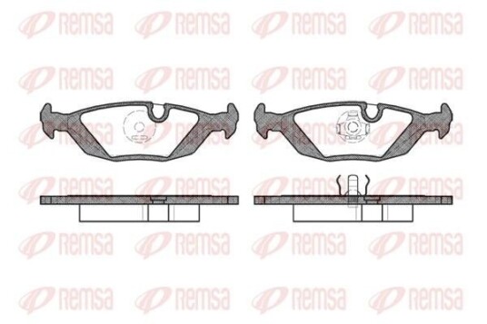 Bremseklosser REMSA 0155.00 Bremseklosser REMSA 0155.00