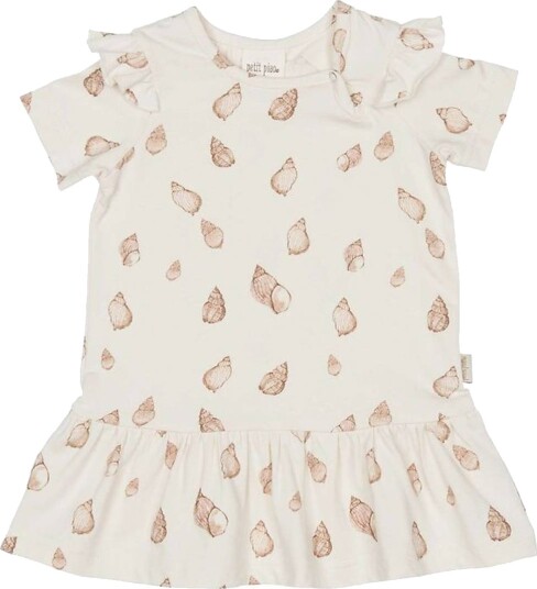 Petit Piao kjole SS Printed Seashell (110 / 5 år)