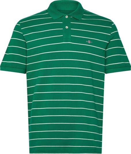GANT Striped Ss Polo   Green   XXL