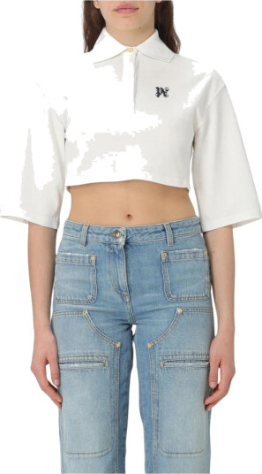 Palm Angels Dame Topper Hvit S