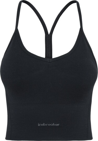 Icebreaker W Mer 260 Seamless Rib Strappy Tank   BLACK   L