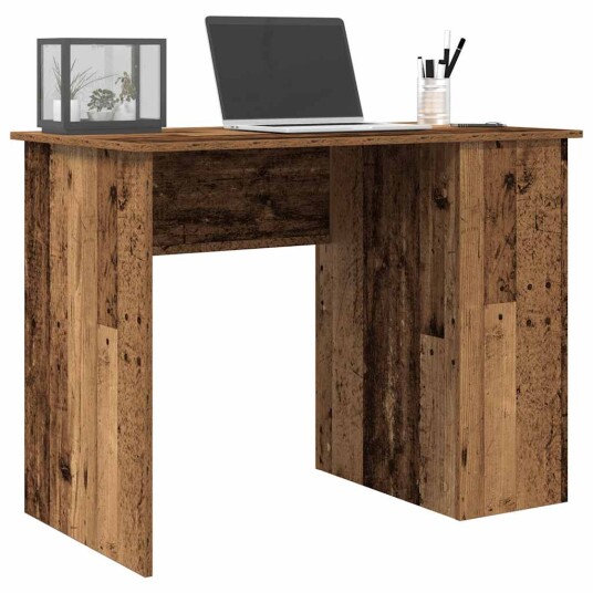 Skrivebord gammelt tre 100x55x75 cm konstruert tre Skrivebord gammelt tre 100x55x75 cm konstruert tre