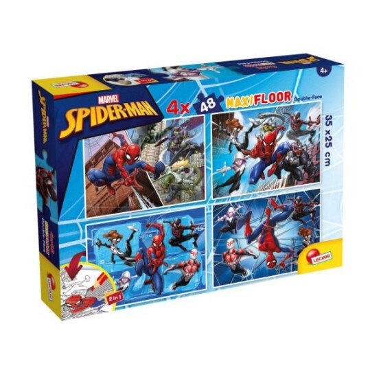 Lisciani Maxi Puslespill 4x48 Brikker Spider Man