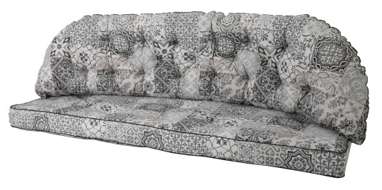 Fritab Malta rottingpute Morocco grey 3-sete Grå