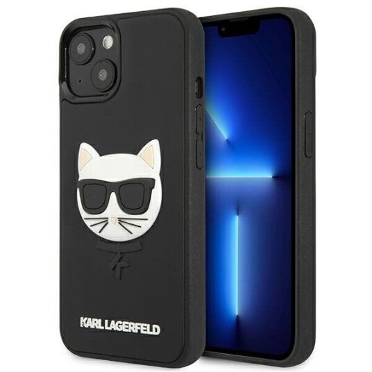 Karl Lagerfeld 3D Choupette Hardcase til iPhone 13 Mini Svart