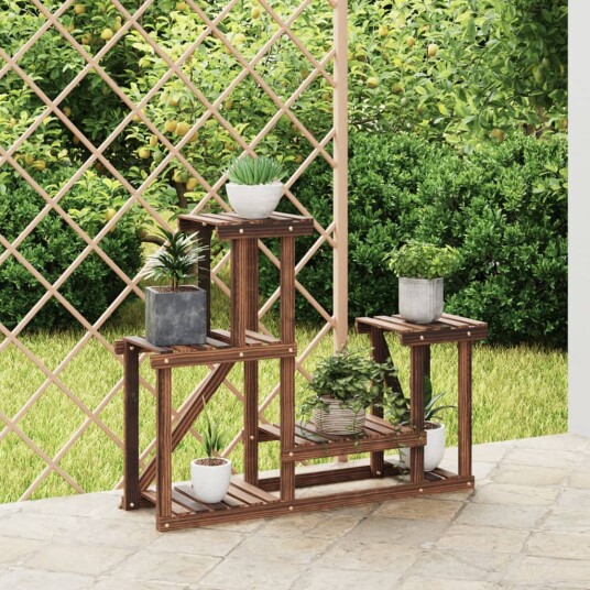 vidaXL Blomsterstativ 90x25x73,5 cm heltre gran