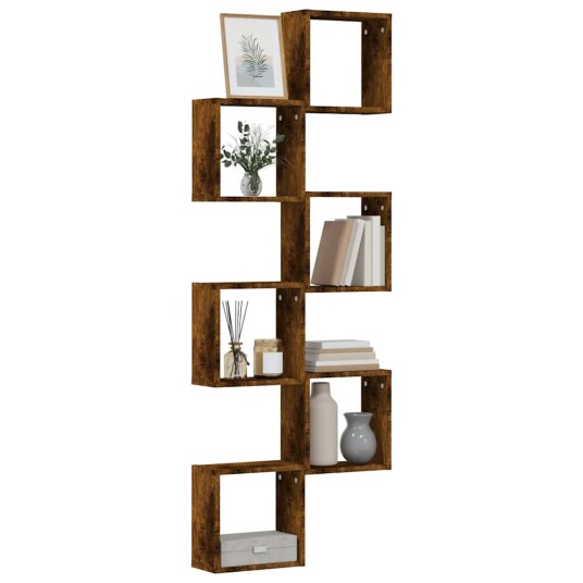  Vegghyller kubeformet 6 stk røkt eik 30x15x30 cm 8720286978832