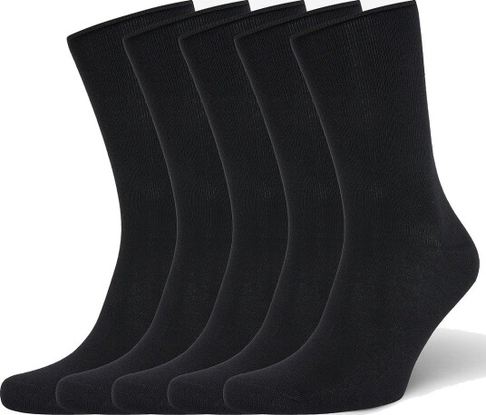 Enkel Studio Socks Roll Bamboo 5Pk Eslinnea BLACK 37-41