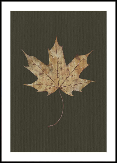 Autumn Maple Leaf Watercolor Plakat Plakat / 70x100cm Autumn Maple Leaf Watercolor Plakat Plakat / 70x100cm