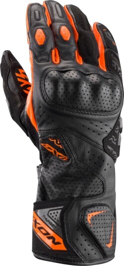 MC-Hansker Ixon Thunder Air Svart /Antrasitt/Oransje XL