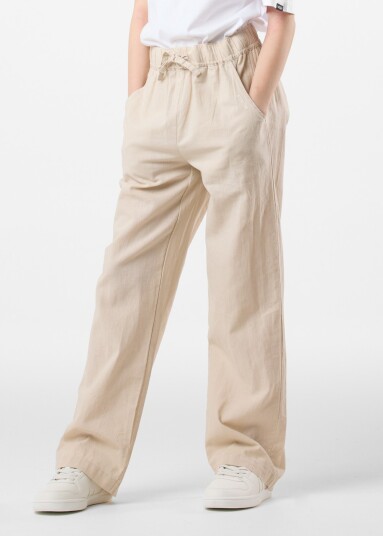 Seaside New Hampshire Linen Pants G Jr Beige 150 Hverdagsbukser