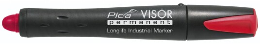 Pica Marker Visor Permanent Merkepenn   R??d