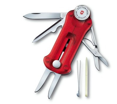 Victorinox Golftool Klappkniv Multiverktøyskniv i Sort, Blå eller Rød